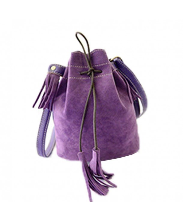 Womens Tassel Bucket Shoulder Handbags