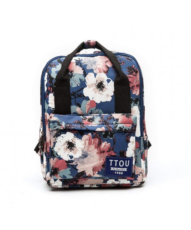 TTOU Womens Printed Canvas Backpack