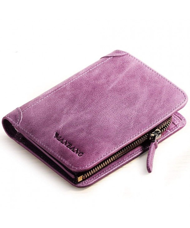 Womens Compact Genuine Leather Bifold