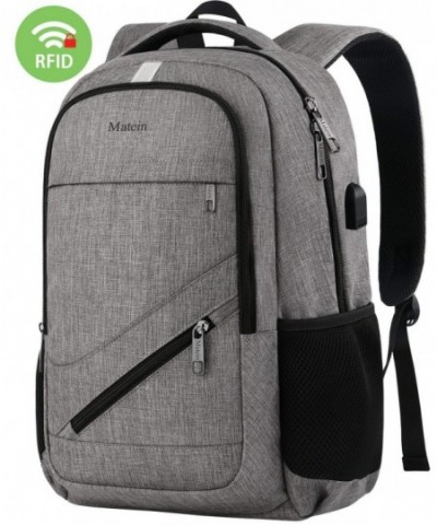 Backpack Business Computer Waterproof Notebook Grey