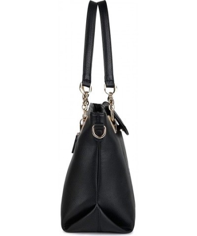 Purse Sets- Handbags for Women Shoulder Bags Tote Satchel Hobo (Black ...