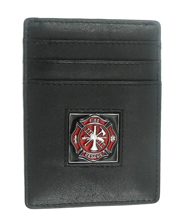 Firefighter Executive Leather Money Cardholder