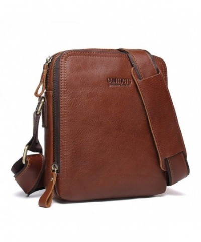 Contacts Genuine Leather Messenger CrossBody