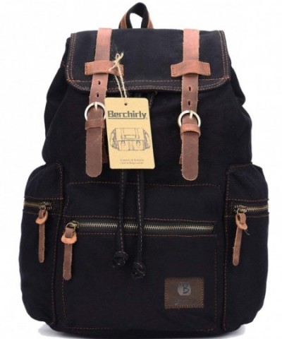 Berchirly Leather Backpack Rucksack Bookbag