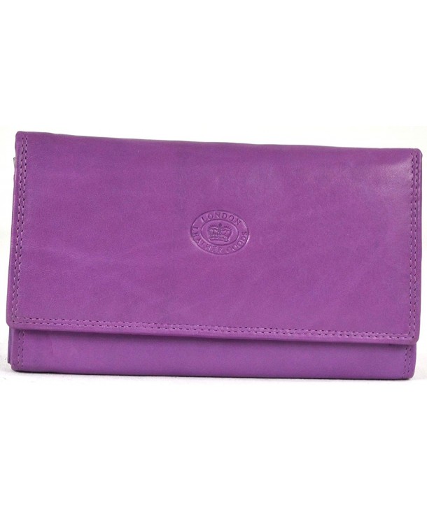 Ladies Leather Flap over Wallet pockets