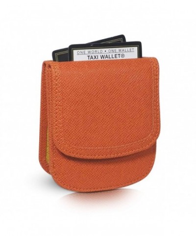 Taxi Wallet Orange Folding Minimalist