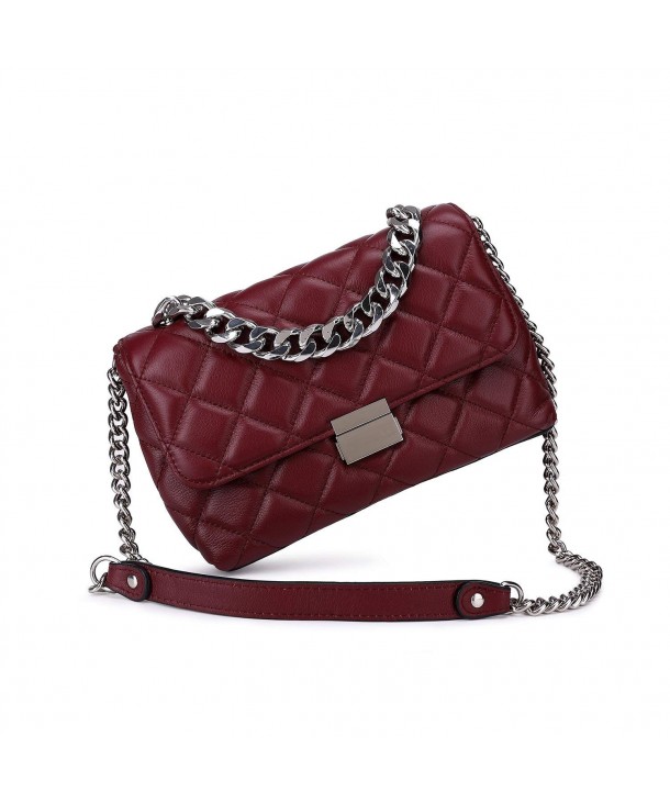 Crossbody Designer Shoulder Handbags Burgundy