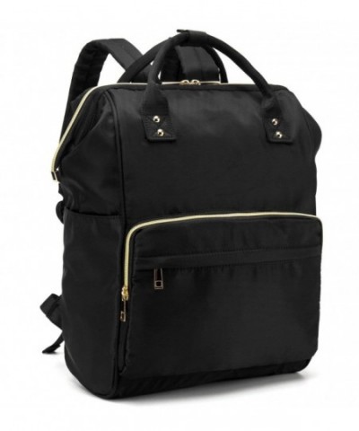 BLUBOON Backpack Student Resistant Black nylon