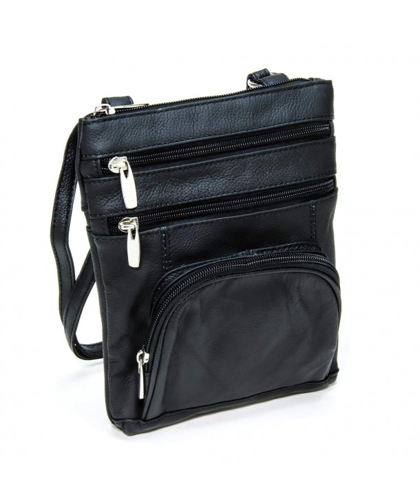 Genuine Leather Crossover Handbag Adjustable