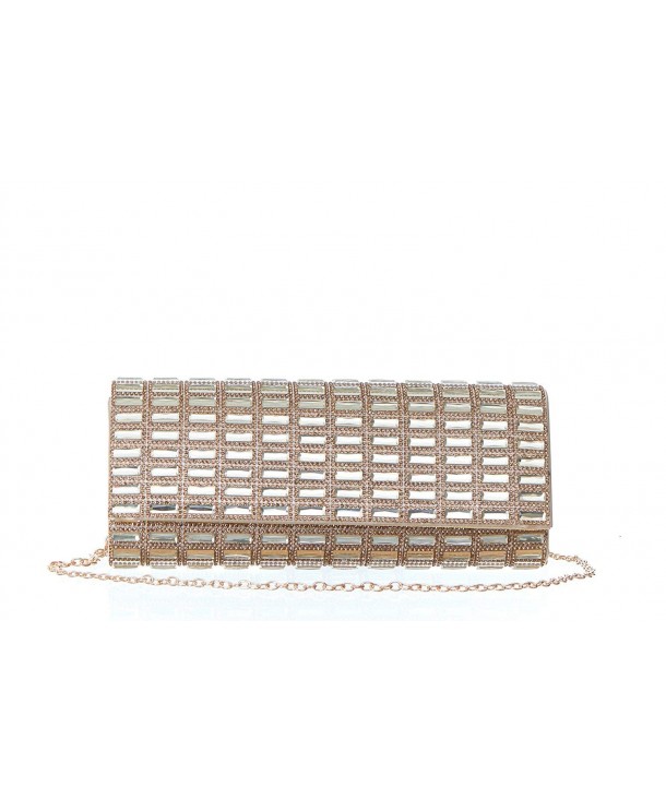 Rectangle Crystal Embellished Evening Handbag