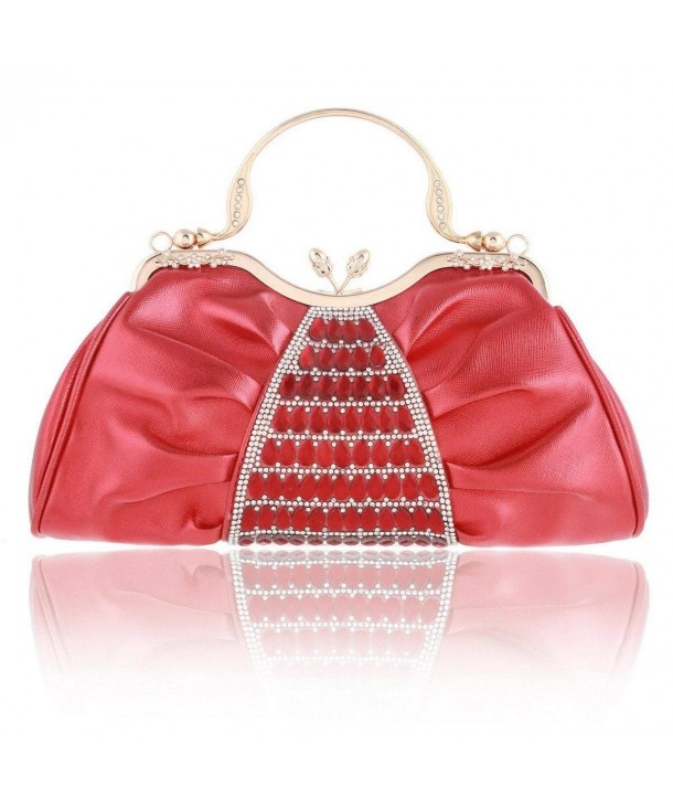 Damara Ladies Pleated Crystal Handbag