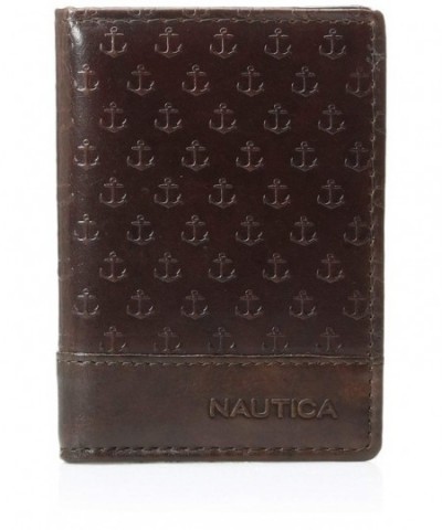 Nautica Front Pocket Wallet Brown