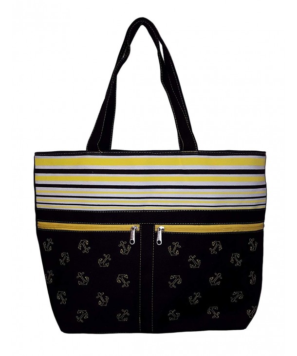 Anchor Striped Beach Front Pockets