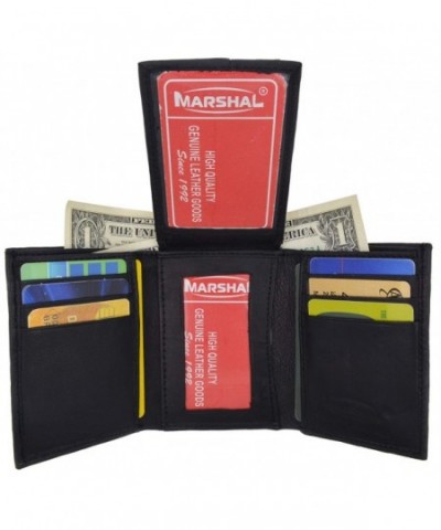 Lambskin Leather Trifold Center Wallet