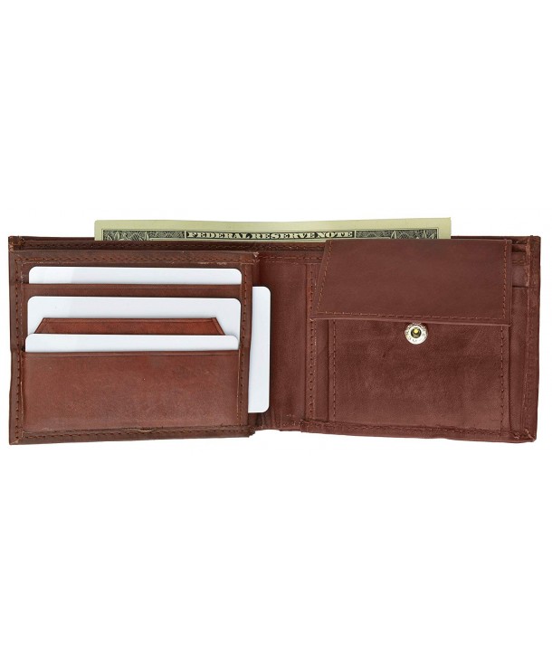 Leather Bi fold Mens Wallet 1786