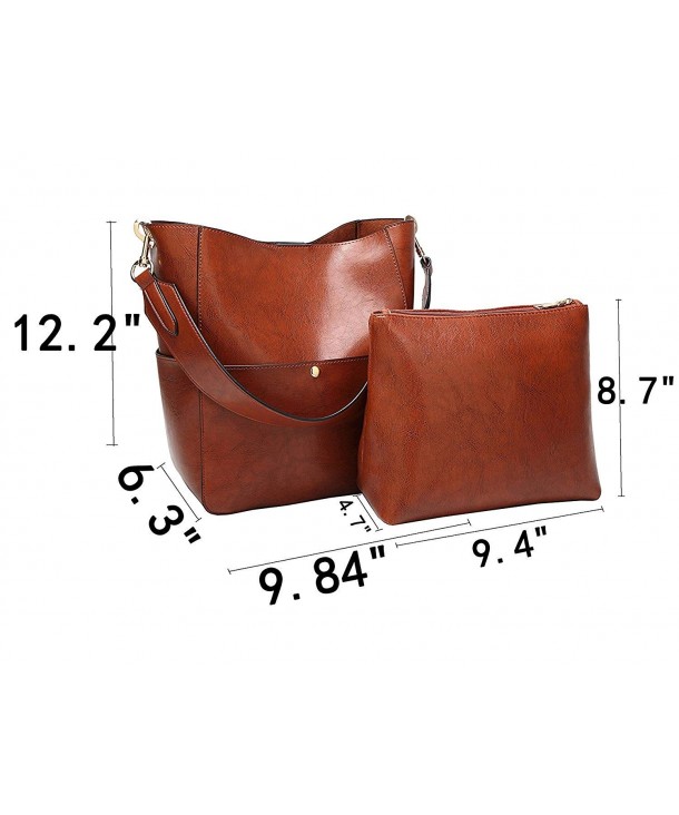 Womens Satchel Hobo Stylish Top Handle Tote PU Leather Handbag Shoulder ...