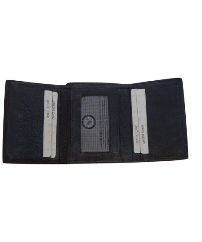 US Navy Trifold Wallet Black