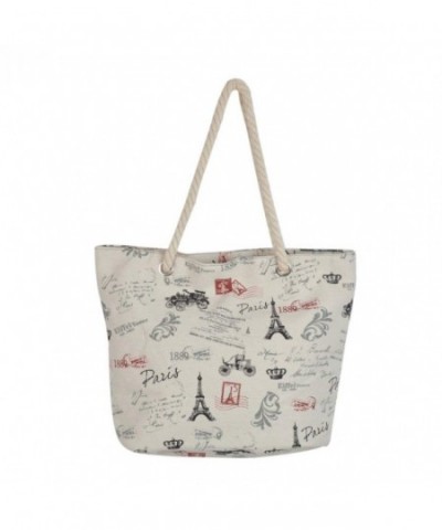 Premium Eiffel Canvas Shoulder Handbag