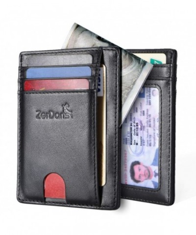 Wallets Blocking Minimalist Leather Magnetic