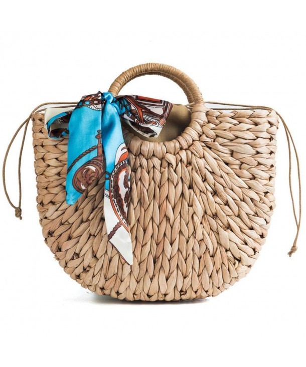 Natural Handle Handbags Hyacinth Handmade