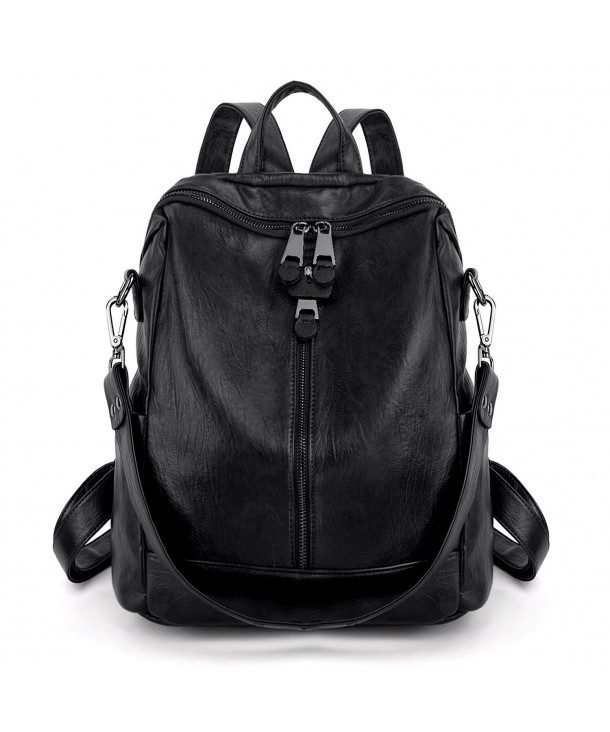 Backpack Convertible Rucksack Earphone - Black - CL18DH8NT3H