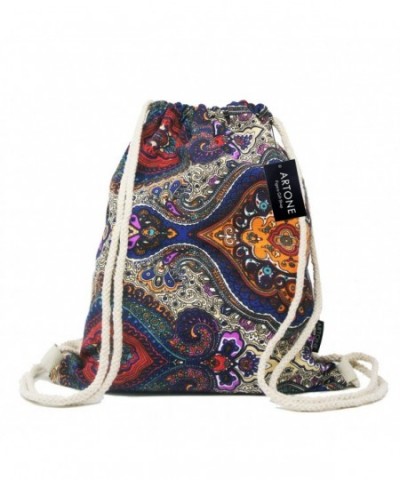Artone Drawstring Portable Backpack Sapphire