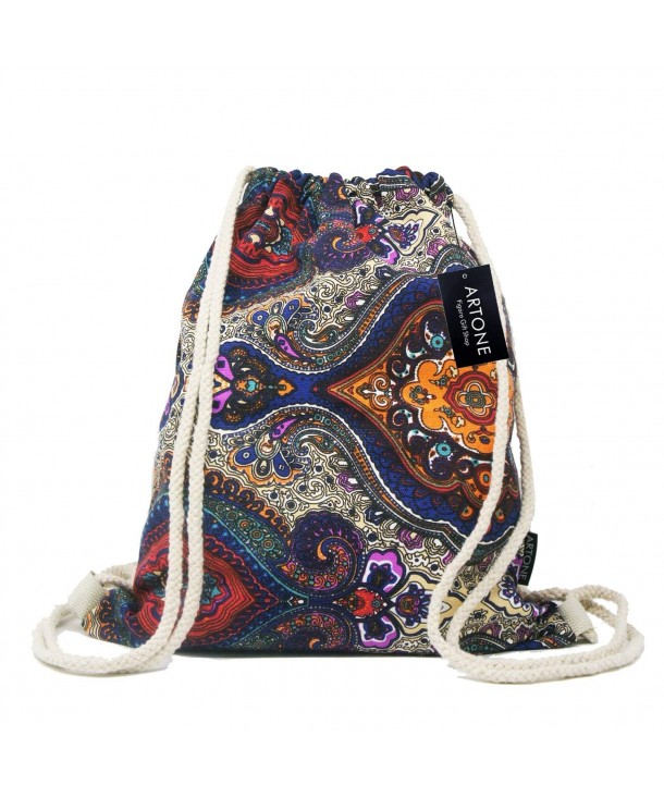Artone Drawstring Portable Backpack Sapphire