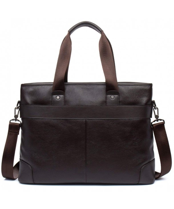 Leather Briefcase for Men Business Shoulder Bags Office Work Handbags ...