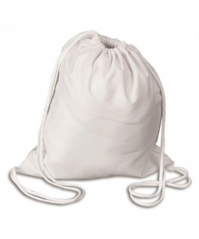 shop4bag Cotton Canvas Backpack Drawstring