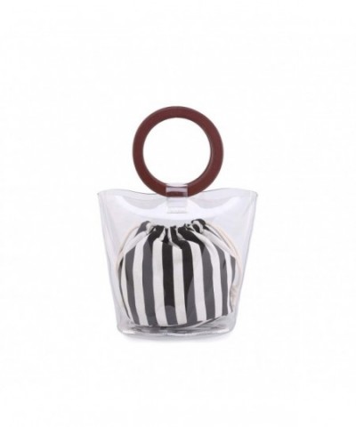 Gallery Transparent Handbags Drawstring Bags Stripe
