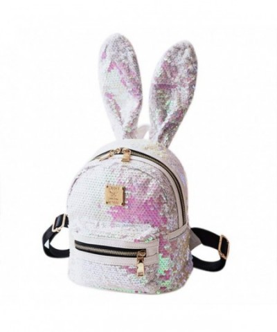 Aibearty Rabbit Backpack Sequins Rucksack