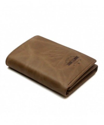 RFID Wallet Leather Trifold Western