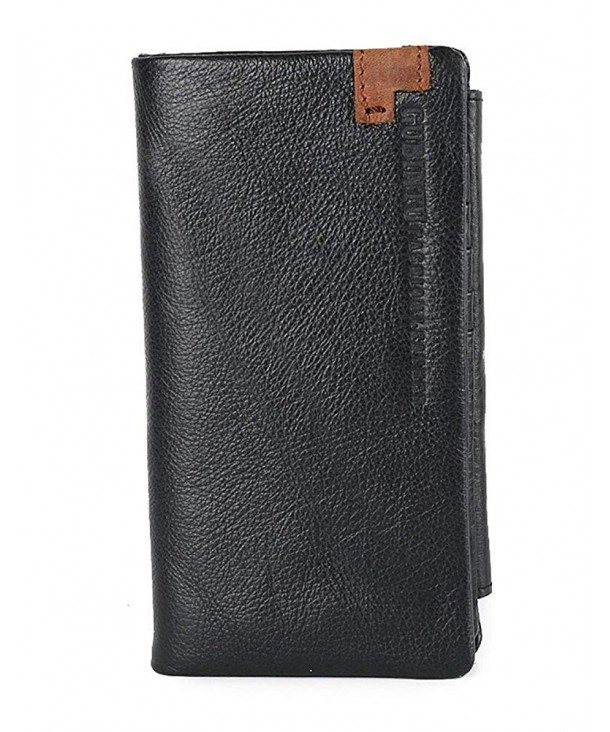 ETIAL Genuine Leather Capacity Trifold