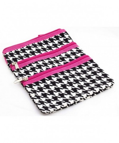 Pink Houndstooth Small Hipster Cross Body