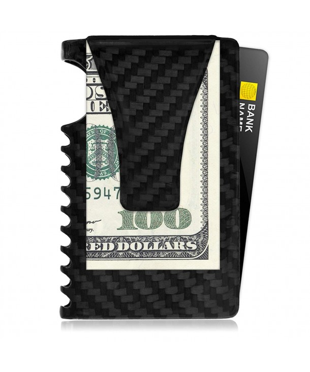RFID Minimalist Wallet Men Carbon
