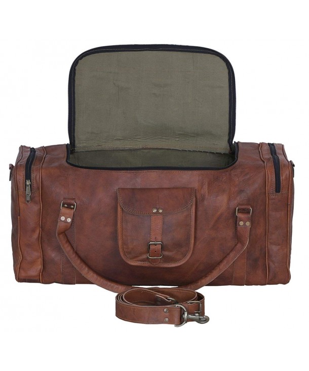 Leather duffelbag holdall Travel Weekend