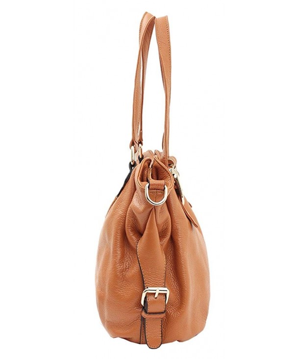 Leather Shoulder Handbags Vintage Satchel - Black - CR184SYKDWX