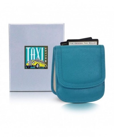 Turquoise Folding LEATHER Minimalist Wallet