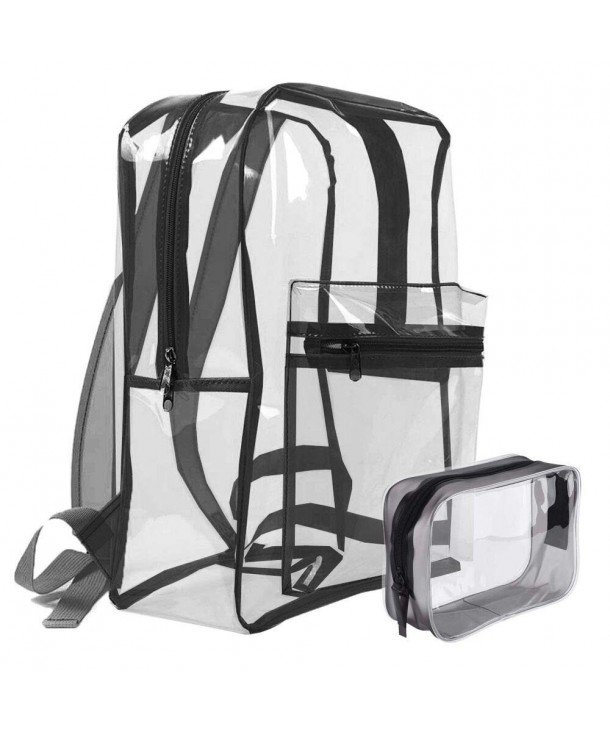 Transparent Backpack Multi Pockets Through Knapsack