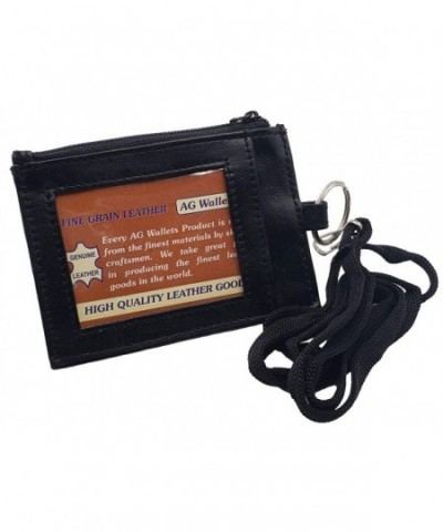 Wallets Leather String Holder Zippered