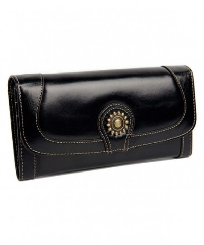 Luxury Leather Wallet Ladies Vintage