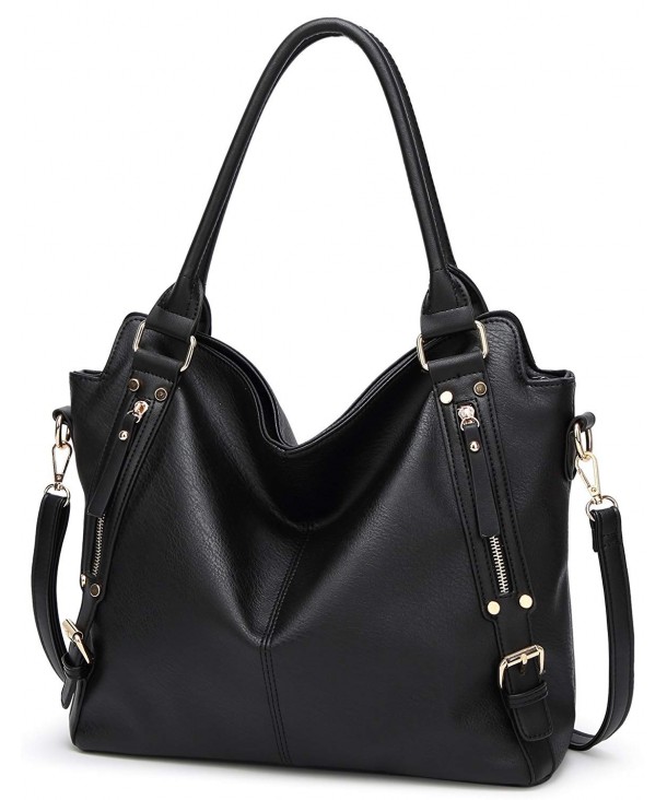 PU Leather Handbags Large Capacity Tote Fashion Hobo Shoulder Bags ...