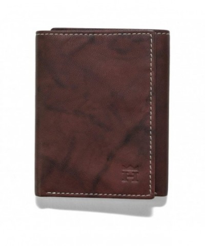 Haggar Leather Trifold Wallet Antique