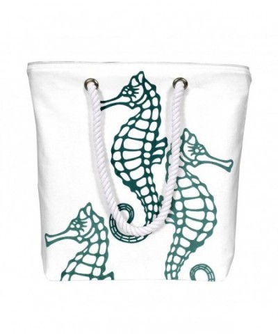 Peach Couture Handbags Nautical Seahorse