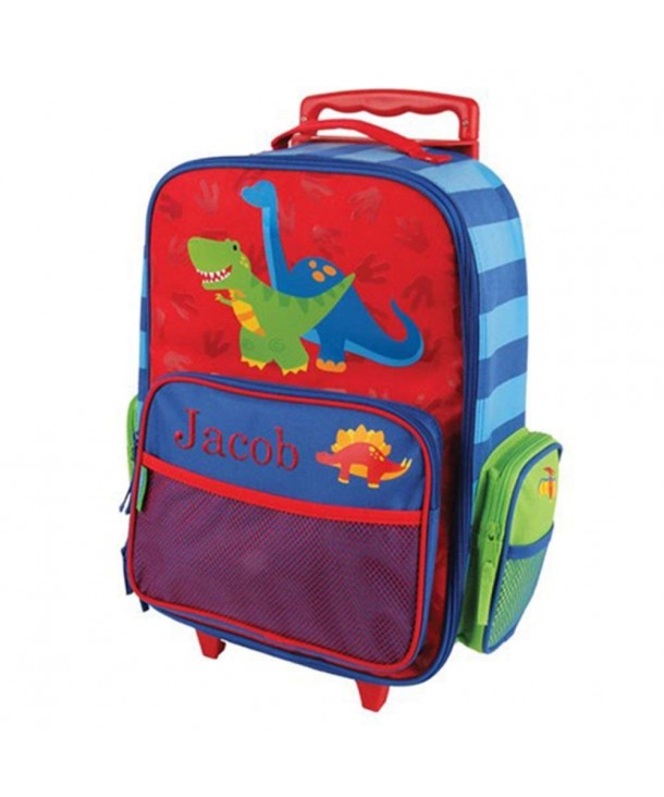 Embroidered Dinosaur Rolling Luggage Multiple