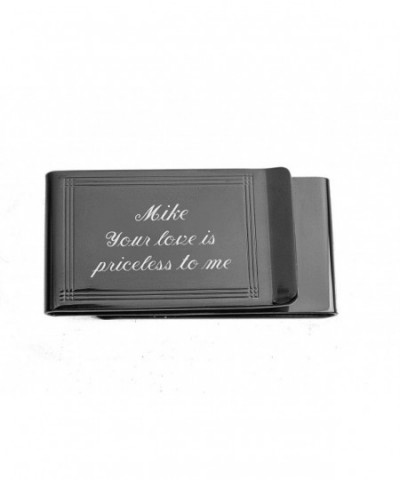 Personalized Double Sided Gunmetal Engraved