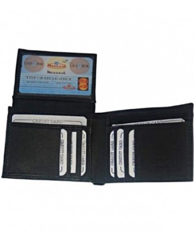 Genuine Leather Bifold Flip out Wallet